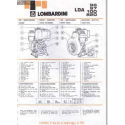 Lombardini Lda 96 97 100 820 Fiche Information