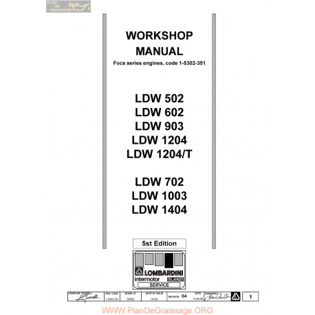 Lombardini Ldw Workshop