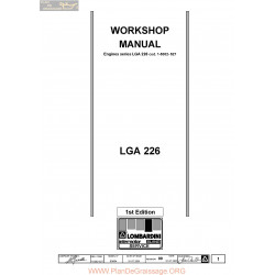 Lombardini Lga 226 Manuel Entretien