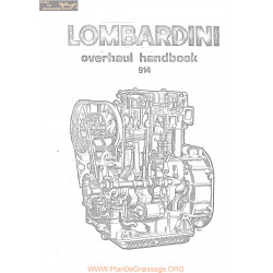 Lombardini Moteurs 914 D Atelier Manuel Entretien