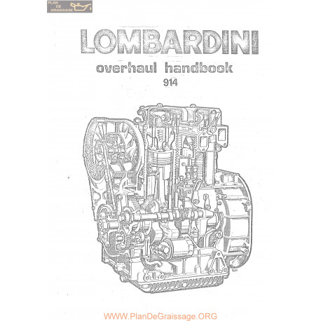 Lombardini Moteurs 914 D Atelier Manuel Entretien