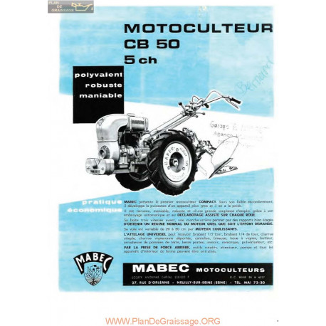 Mabec Cb50 Fiche Information