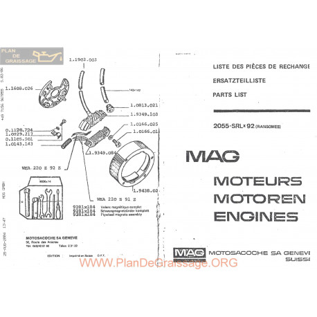 Mag 2055 Srlx92 Piece Rechange