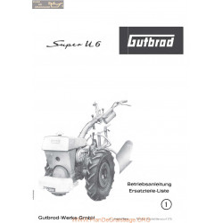 Motostandard Gutbrod Super U6 Manuel Entretien