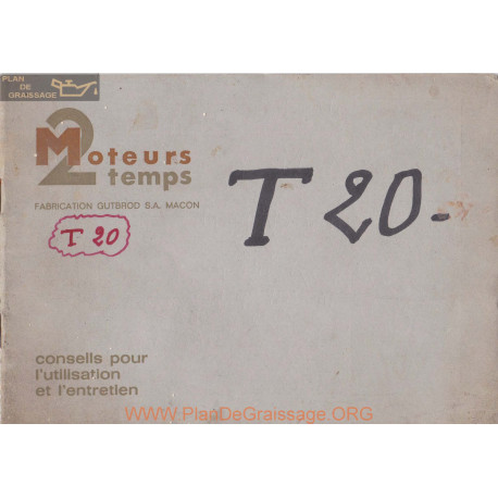 Motostandard Gutbrod T20 Et Bis Manuel Utilisateur