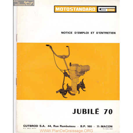 Motostandard Jubile 70 Manuel Entretien