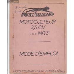 Motostandard Mr3 Manuel Utilisateur