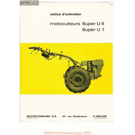 Motostandard Super U6 Et U7 Bis Manuel Entretien