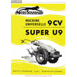 Motostandard Super U9 Fiche Information