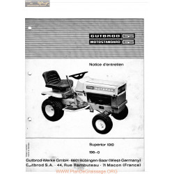 Motostandard Superior 1010 Manuel Entretien