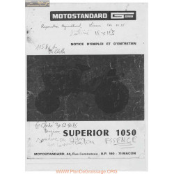Motostandard Superior 1050 Manuel Utilisateur