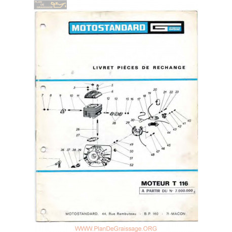 Motostandard T116 Piece Rechange