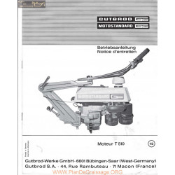 Motostandard T510 Manuel Entretien