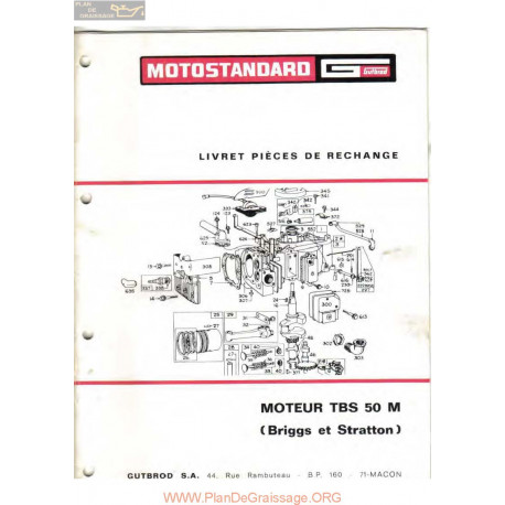 Motostandard Tbs50 M Piece Rechange