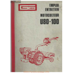 Motostandard U80 U100 Manuel Entretien Motoculteur