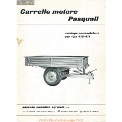 Pasquali Remorque Motrice Pour 410 411 Piece Rechange