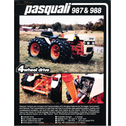 Pasquali Tracteurs 987 Et 988 Fiche Information