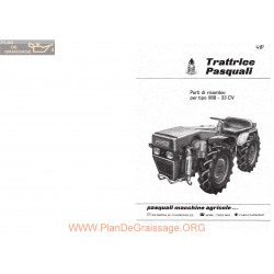 Pasquali Tracteurs 988 Manuel Utilisateur