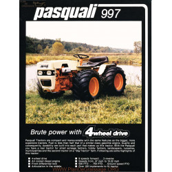 Pasquali Tracteurs 997 Fiche Information