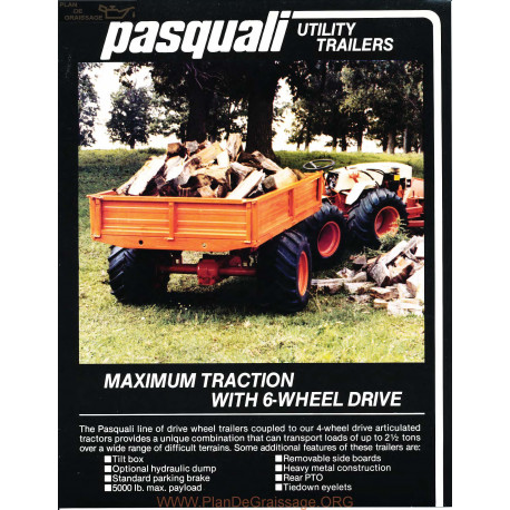 Pasquali Utility Trailer Fiche Information