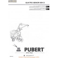Pubert Quatro Senior 65h D Manuel Utilisateur