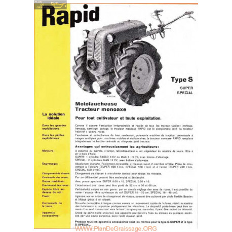 Rapid Special Fiche Information