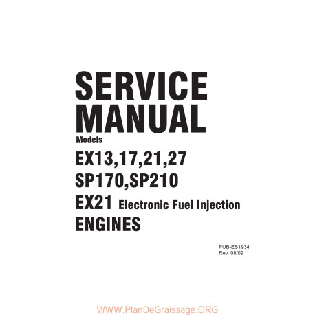 Robin Ex27 Service Manuel Utilisateur