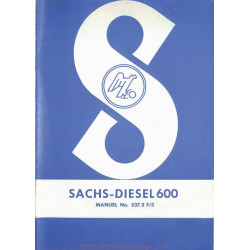 Sachs 600 Manuel Entretien