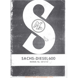 Sachs 600diesel Manuel Entretien