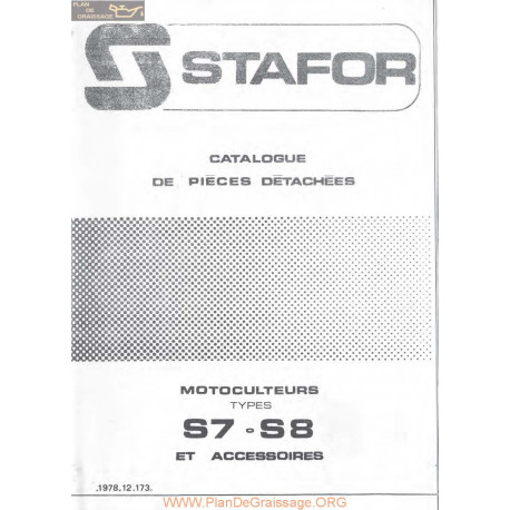 Stafor S7 Et S8 Piece Rechange