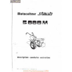 Staub 5000 Manuel Entretien