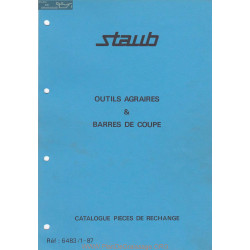 Staub Outils Agraires Et Barres De Coupe Piece Rechange