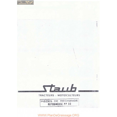 Staub Pp80 Fiche Information