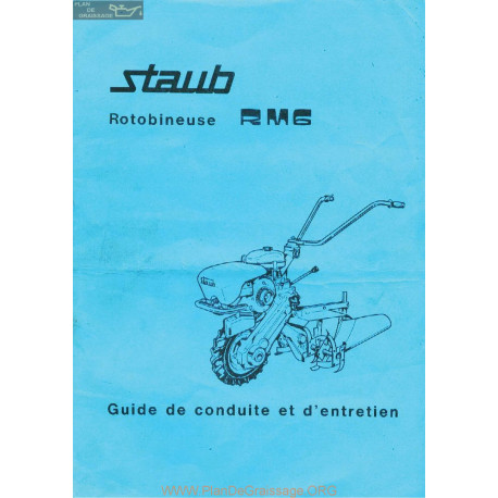 Staub Rm6 Manuel Entretien