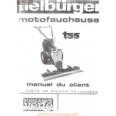Tielburger T55 Motofaucheuse Manuel Entretien