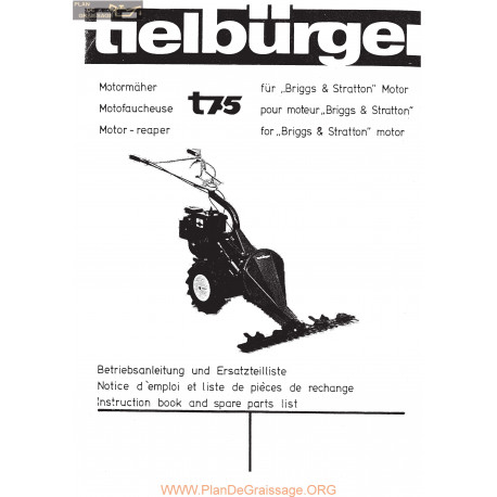 Tielburger T75 Piece Rechange