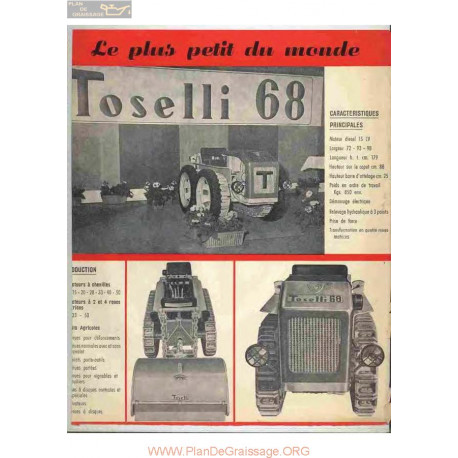 Toselli 68 Fiche Information