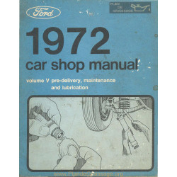 Ford Maintenance And Lubrication Shop 1972