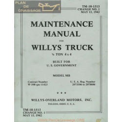 Ford Tm 10 1513 Willys Mb Jeep 1942