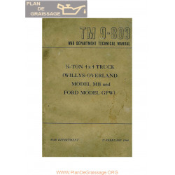 Ford Tm 9 803 Willys Mb Gpw Jeep 1944