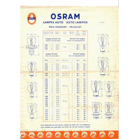 General Osram Lampes Auto