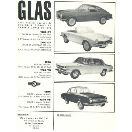 Glas 1300gt 1700gt 1304 Ts