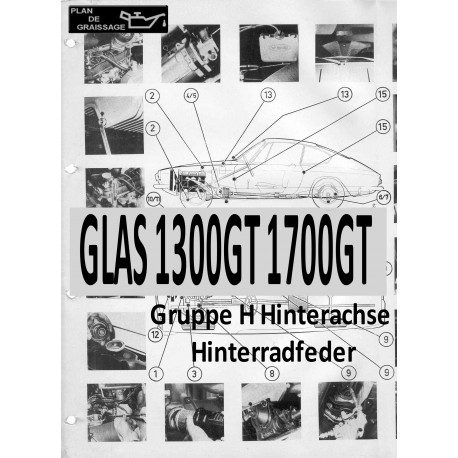 Glas 1300gt 1700gt 3 Gruppe H Hinterachse Hinterradfeder