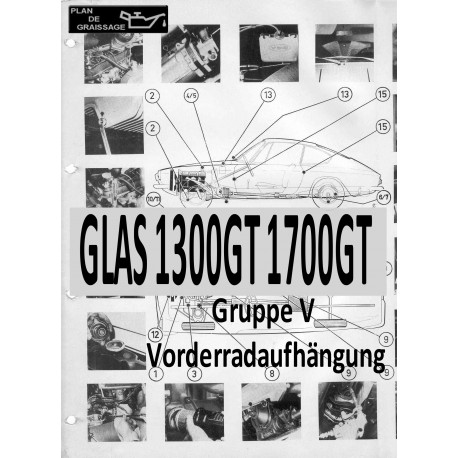 Glas 1300gt 1700gt 5 Gruppe V Vorderradaufhängung