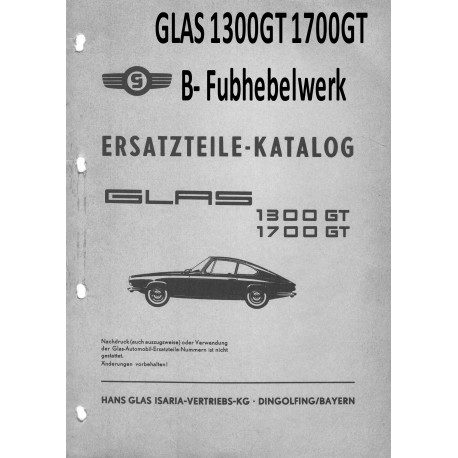 Glas 1300gt 1700gt B Fubhebelwerk