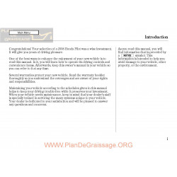 Honda 2008 Pilot User Manual