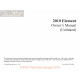 Honda 2010 Element User Manual