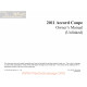 Honda 2011 Accordcoupe User Manual