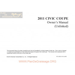 Honda 2011 Civiccoupe User Manual