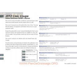 Honda 2012 Civiccoupe User Manual